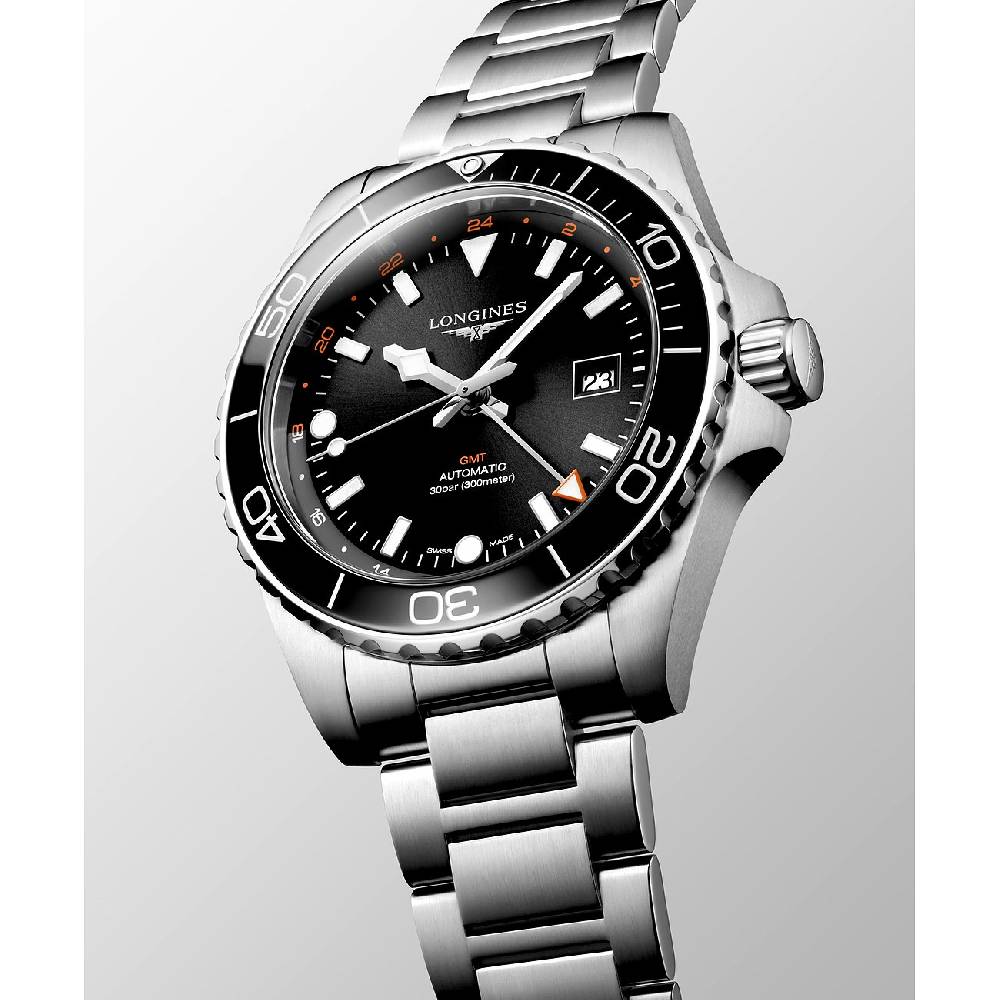 Longines Herrenuhr Hydroconquest GMT L38904566 Neueste Stile