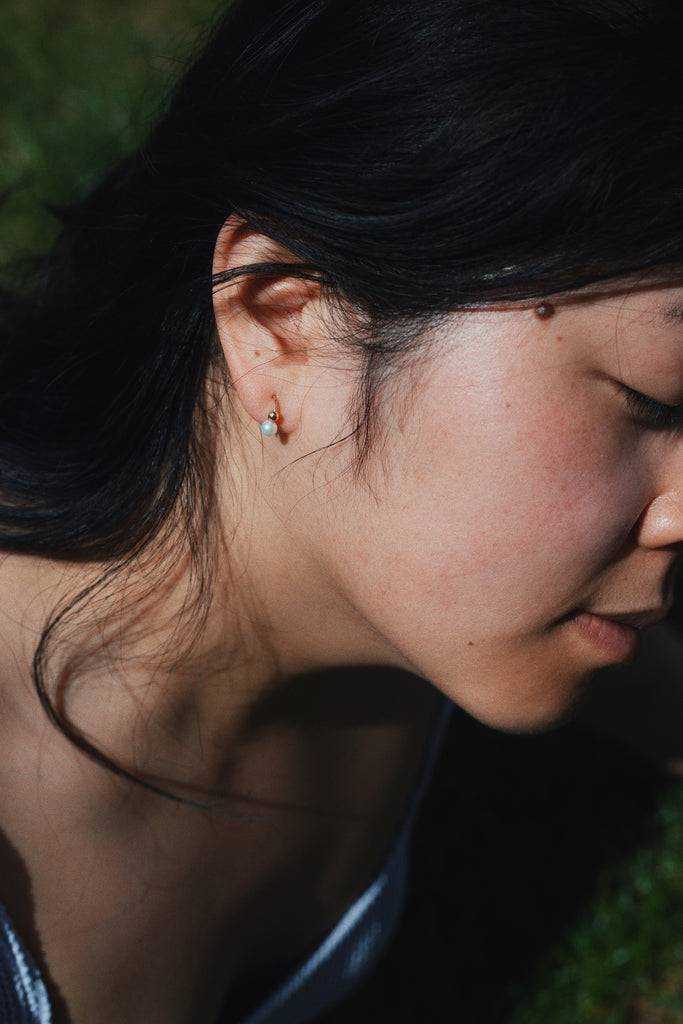 JUKSEREI VOYAGE BUBBLE TWIST EARRINGS Super Rabatt
