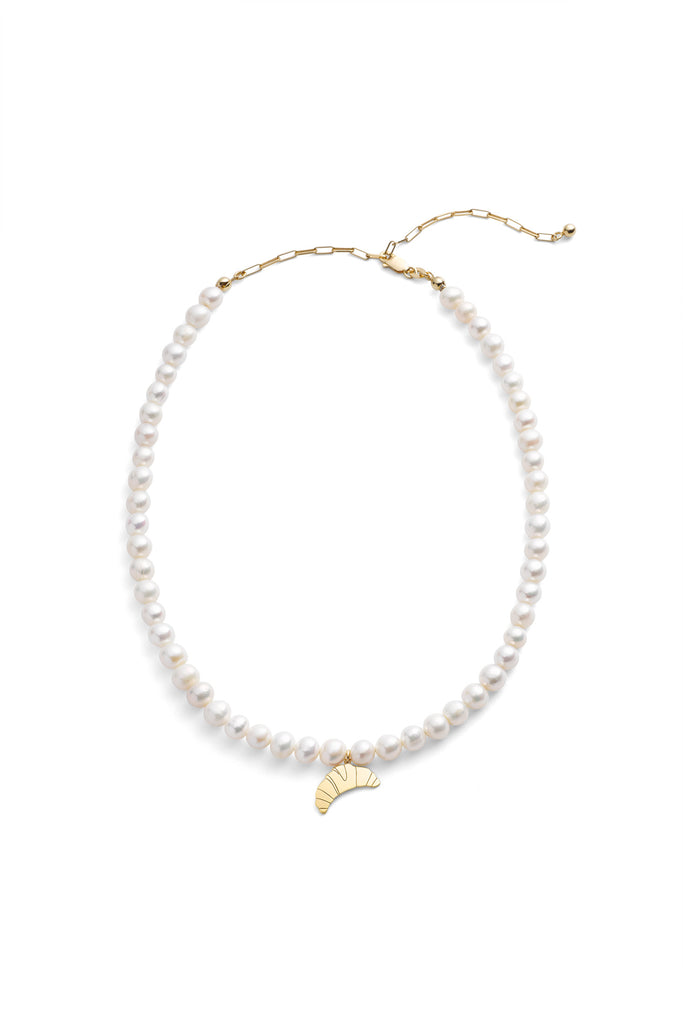 JUKSEREI CROISSANT PEARL NECKLACE Verkauf