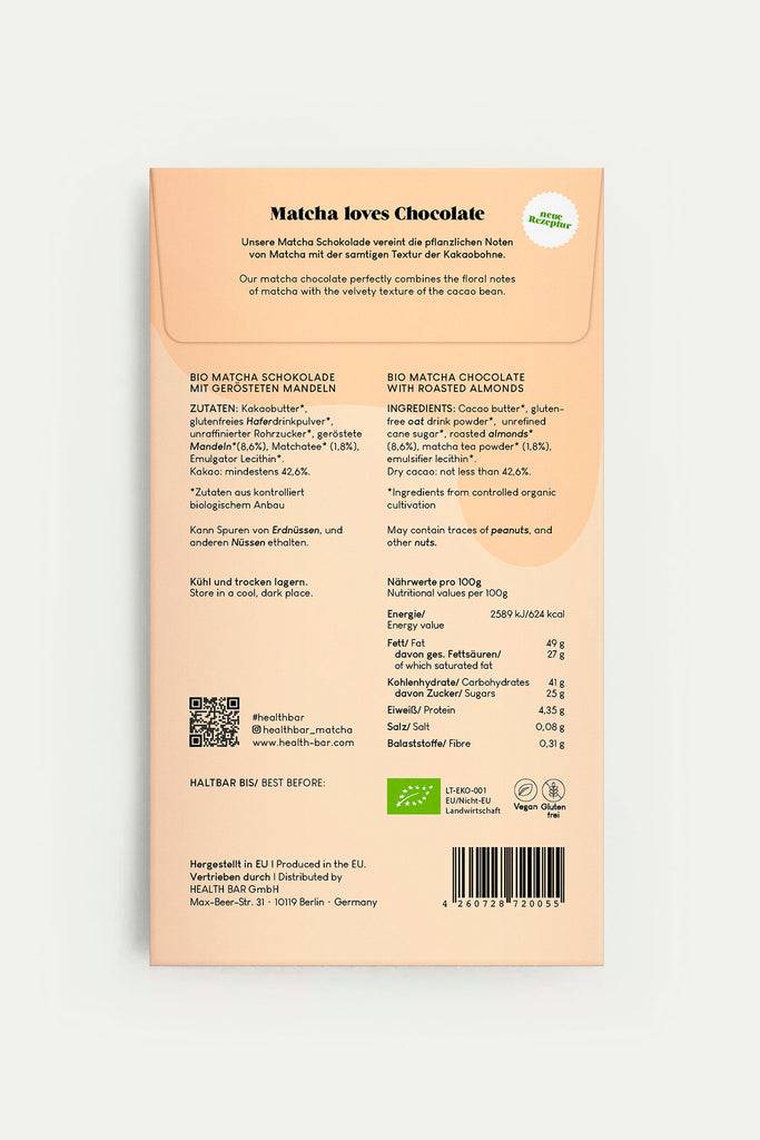 JUKSEREI HEALTH BAR · ORGANIC MATCHA CHOCOLATE ROASTED ALMONDS Top Angebot