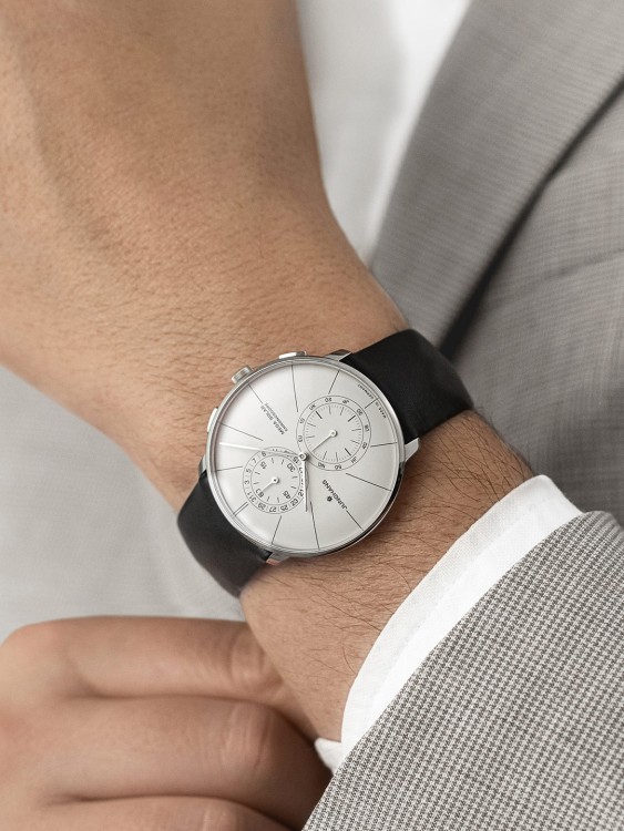 Junghans Meister fein Chronoscope MEGA Solar Große Rabatte