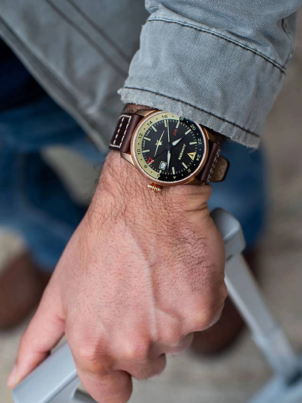 Junkers Flieger GMT Automatik Super Rabatt