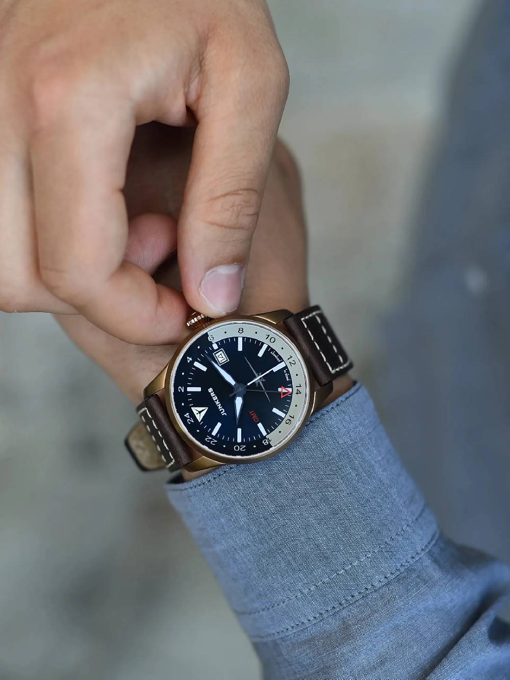 Junkers Flieger GMT Automatik Fabrikladen