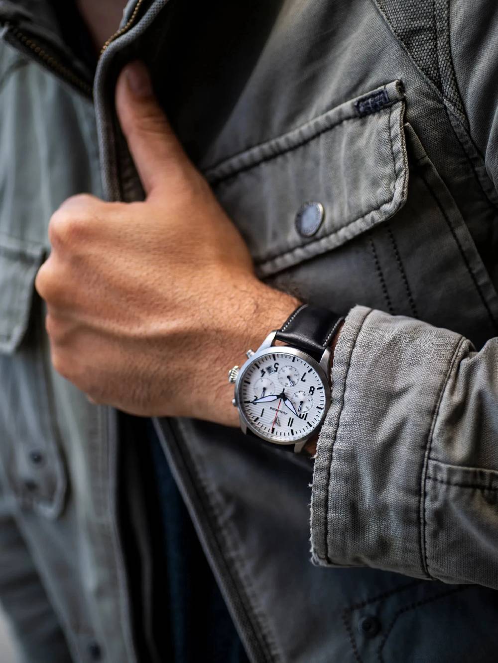Junkers Flieger Chronograph Kostenloser Versand