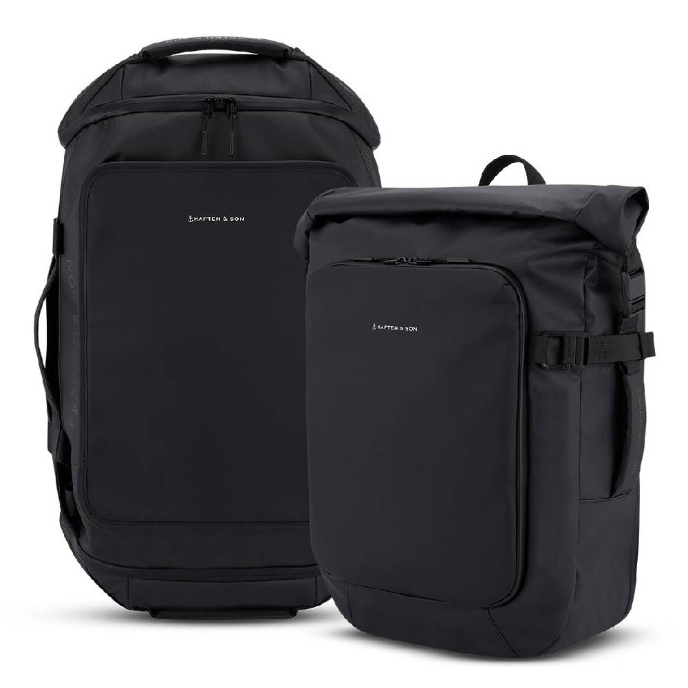 ﻿Kpten & Son Everyday Set Lisbon Duffle All Black