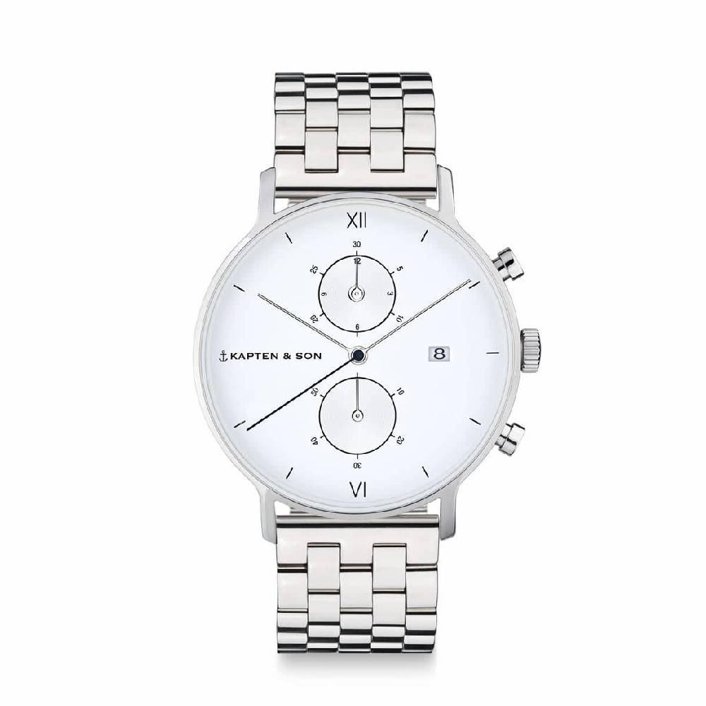 Kpten & Son Chrono Silver Steel