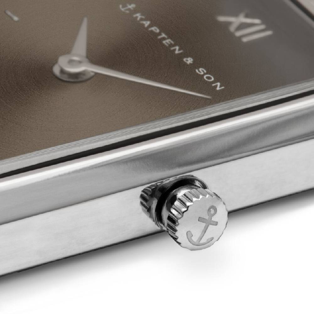 Kpten & Son Grace Silver Brown Steel Neueste Mode