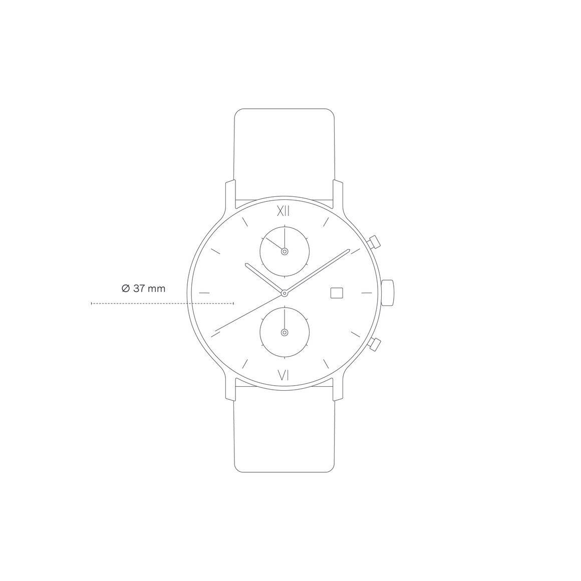 Kpten & Son Chrono Small Silver Steel Große Rabatte
