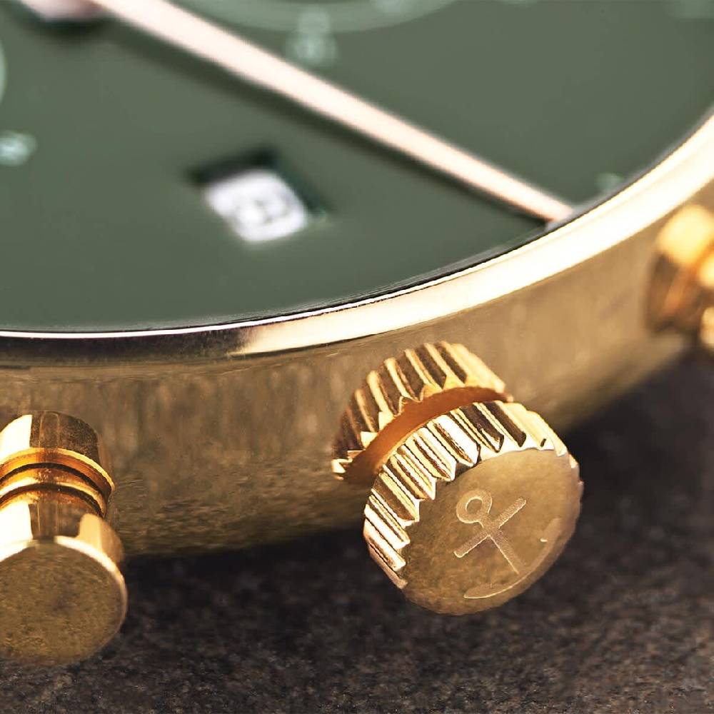 Kpten & Son Chrono Gold Green Steel Saisonale Angebote