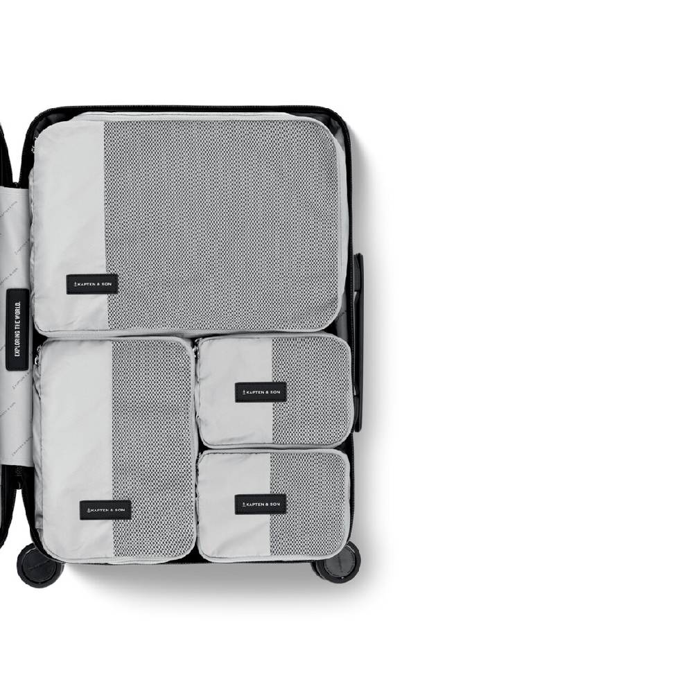Kpten & Son Packing Cubes Set Small All Black JETZT KAUFEN