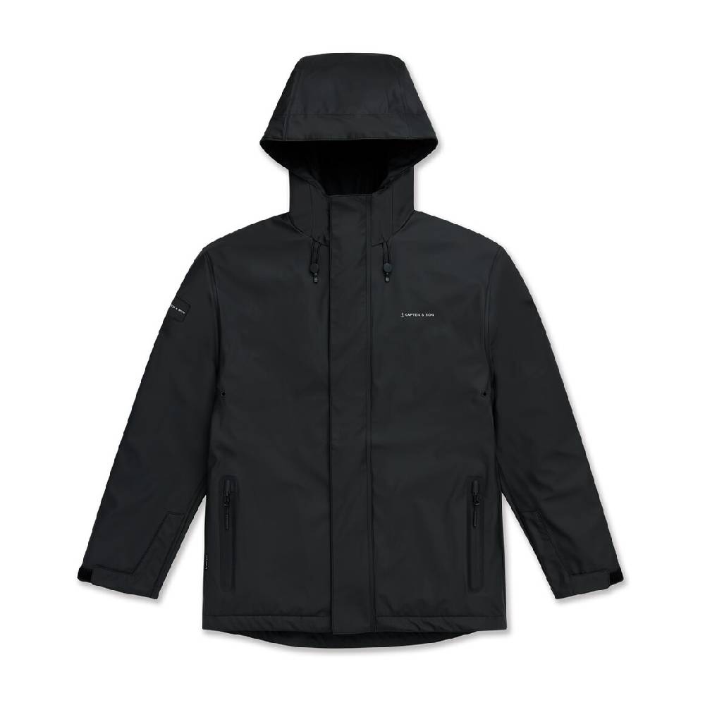 Kpten & Son Everyday Rain Jacket Short Midnight Black