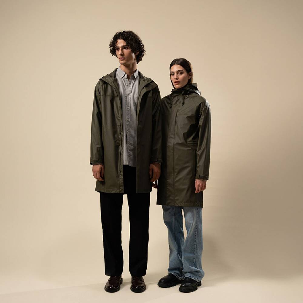 Kpten & Son Everyday Rain Jacket Long Forest Green Discount Store für neue Produkte