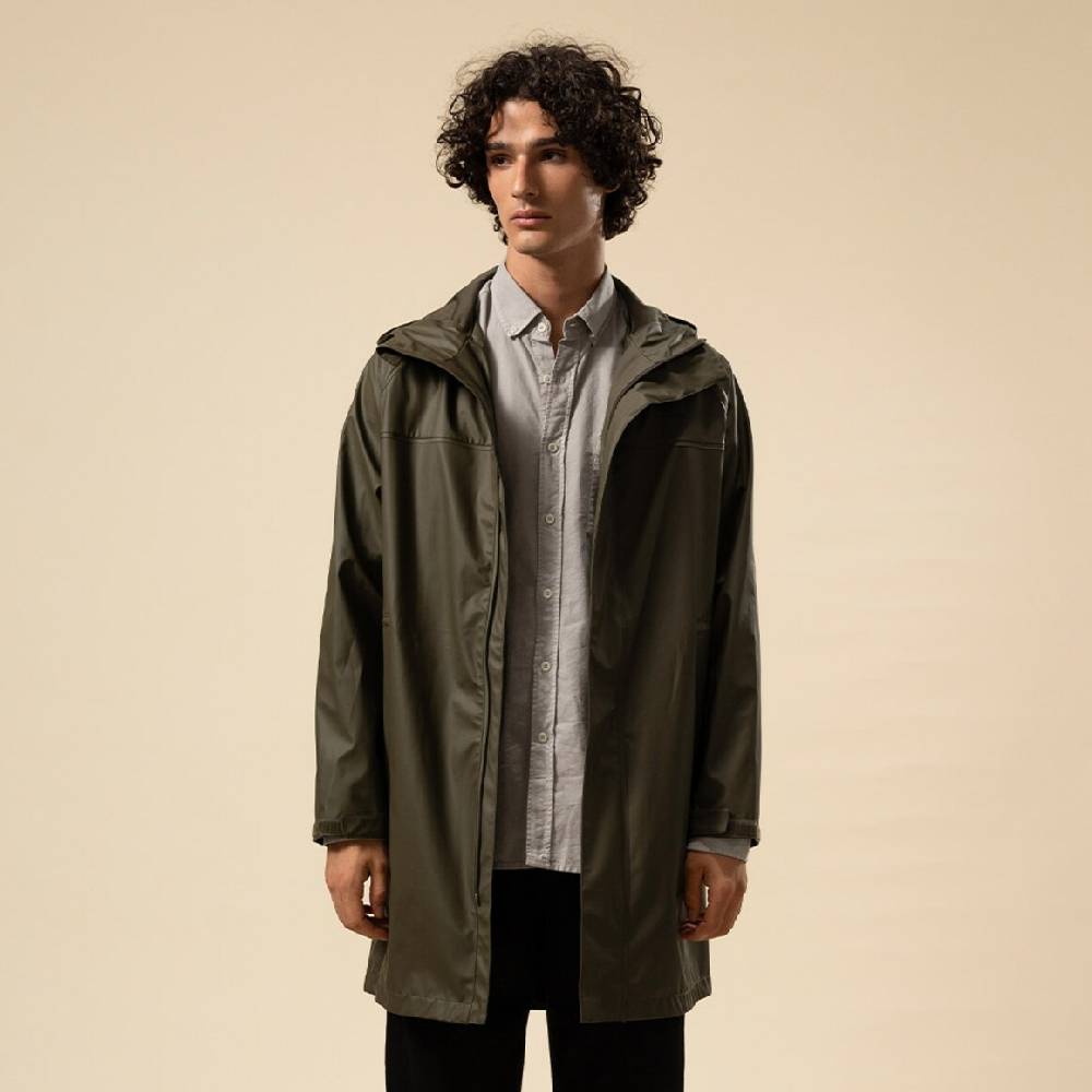 Kpten & Son Everyday Rain Jacket Long Forest Green Discount Store für neue Produkte