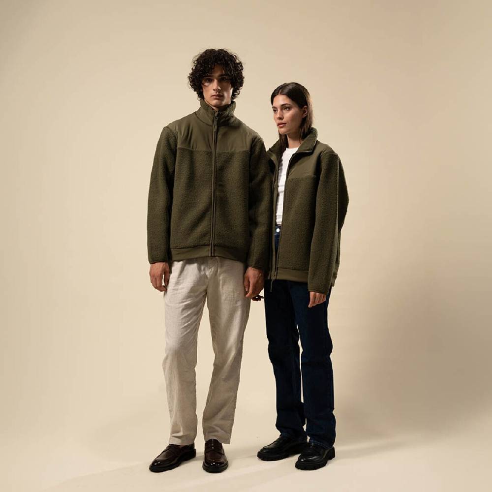 Kpten & Son Everyday Fleece Jacket Forest Green Nur noch ein Tag übrig