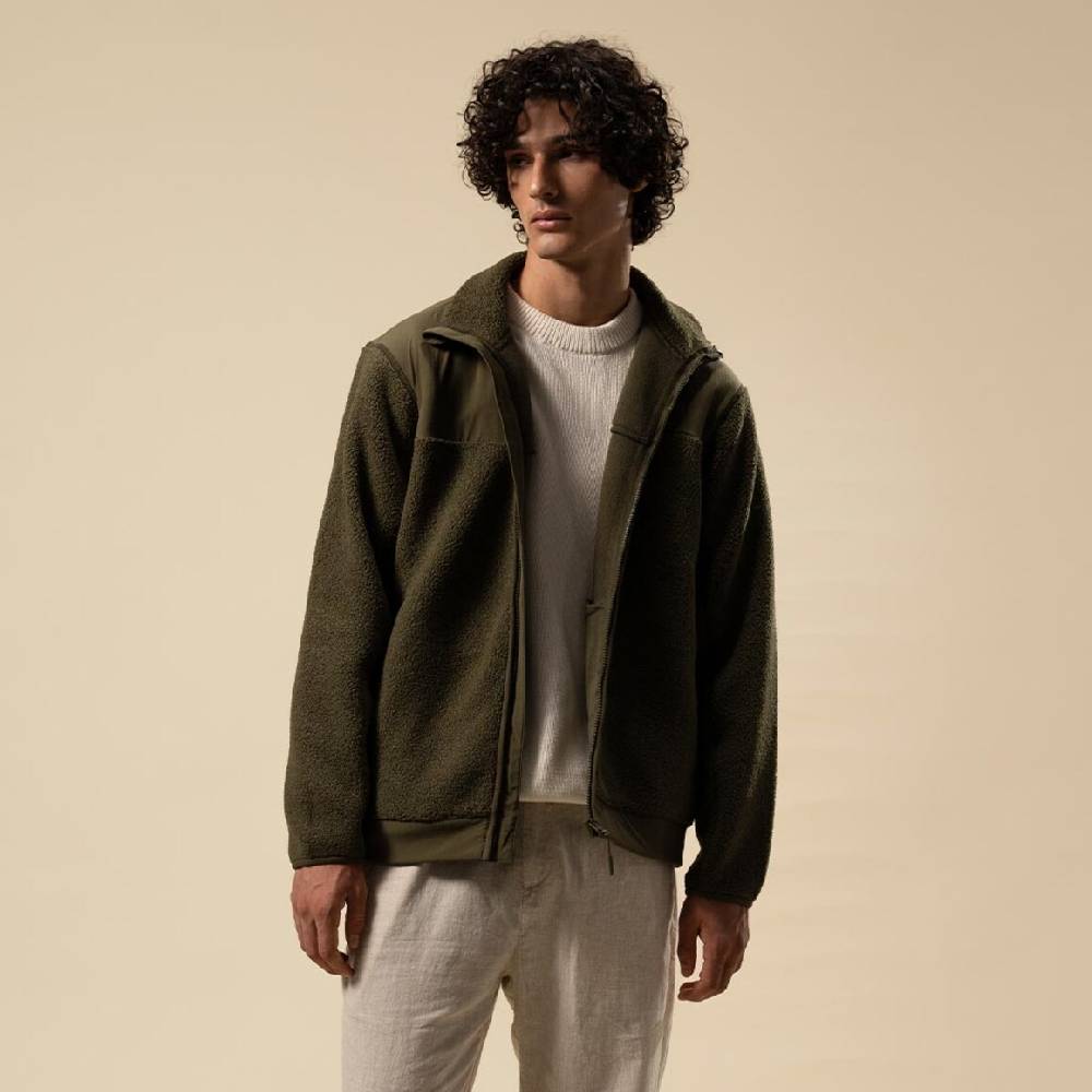 Kpten & Son Everyday Fleece Jacket Forest Green Nur noch ein Tag übrig