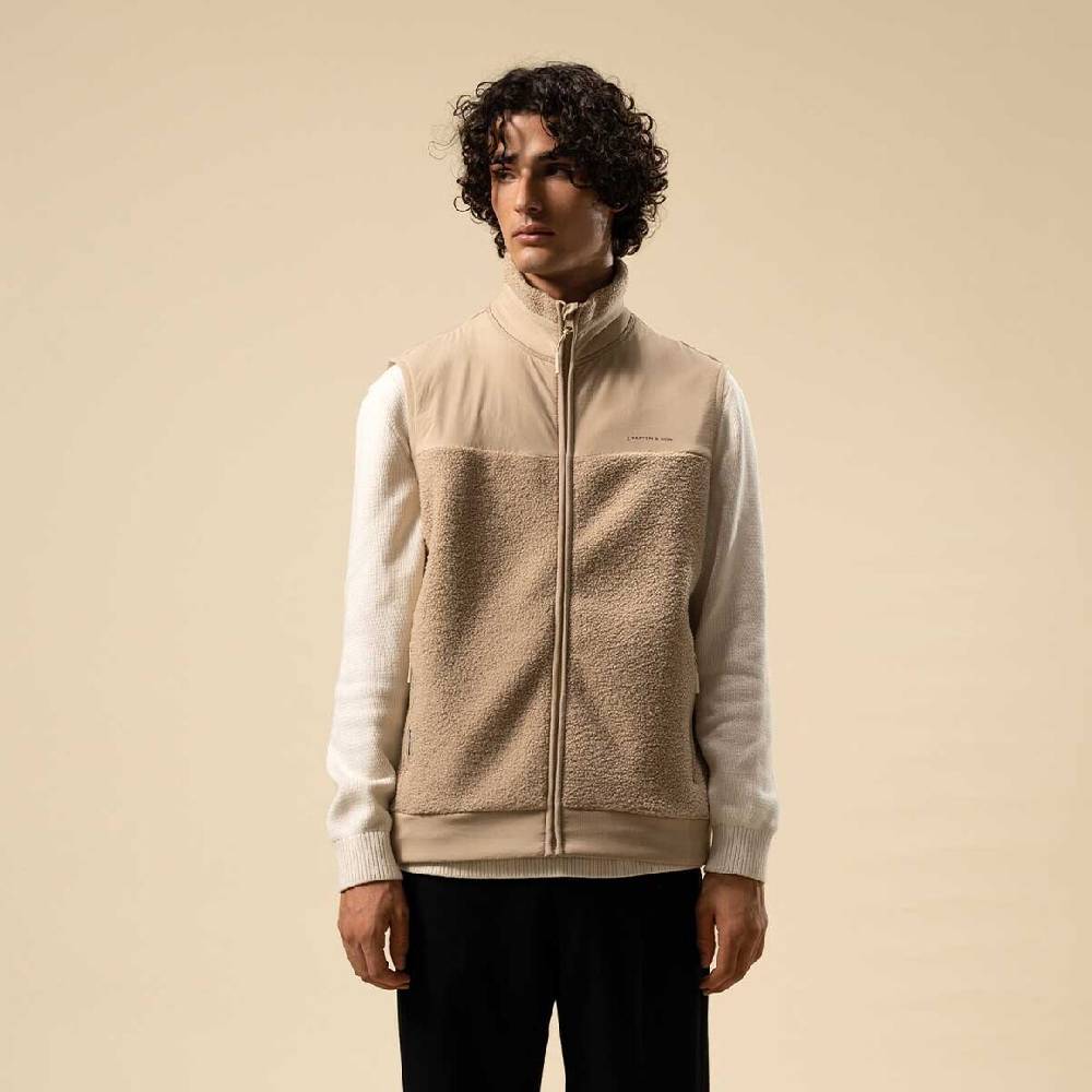 Kpten & Son Everyday Fleece Vest Sandstone Super Rabatt