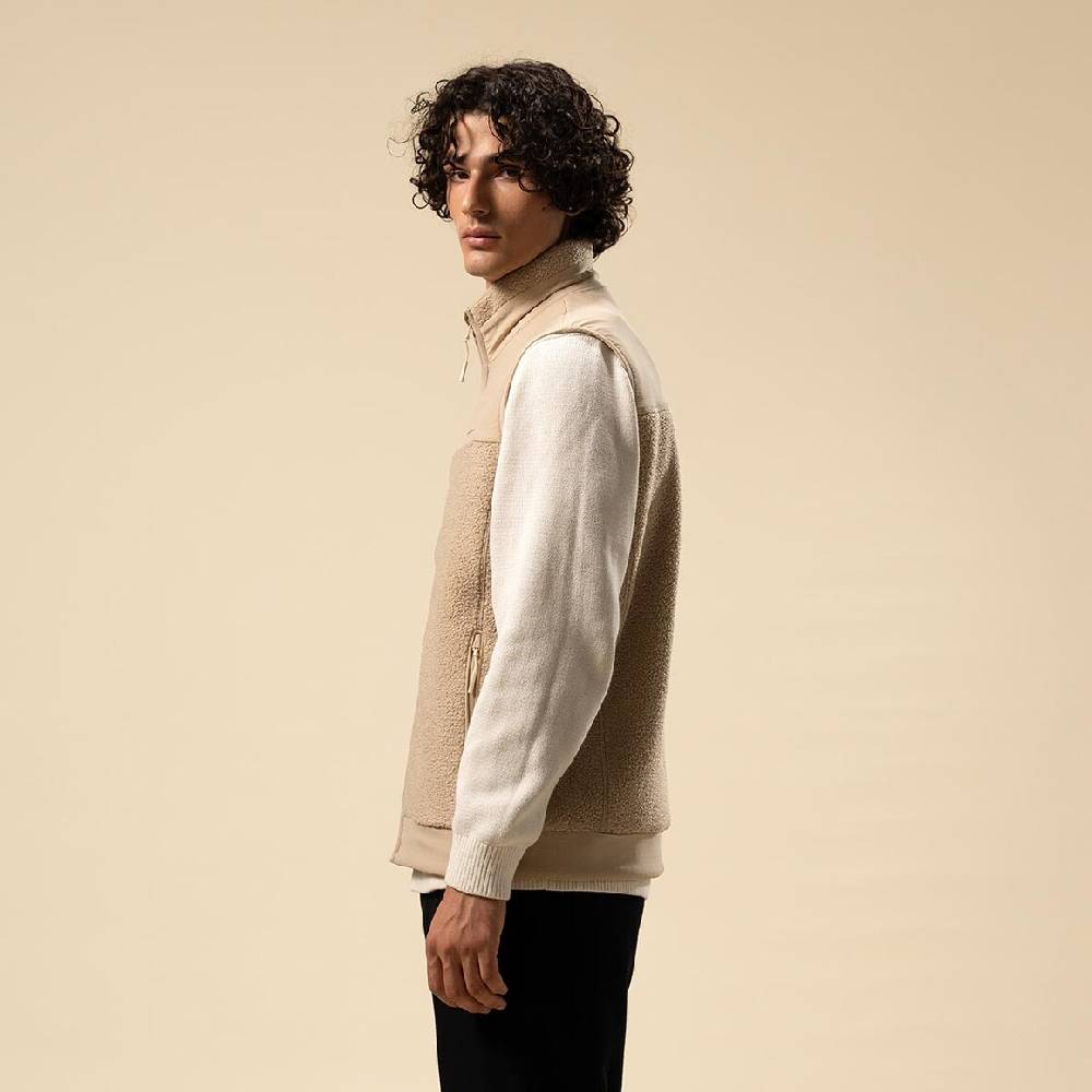 Kpten & Son Everyday Fleece Vest Sandstone Super Rabatt