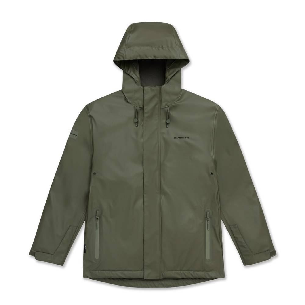Kpten & Son Everyday Rain Jacket Short Forest Green