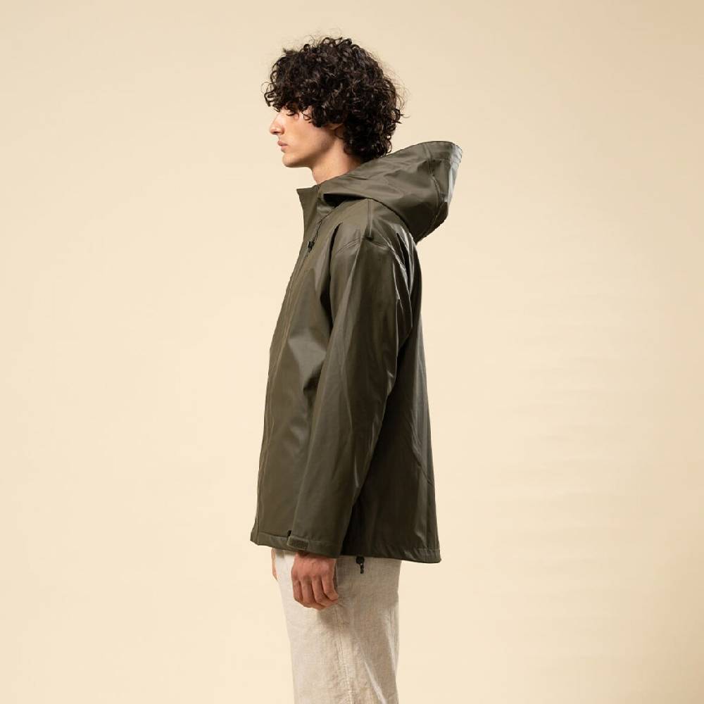 Kpten & Son Everyday Rain Jacket Short Forest Green Riesige Rabatte