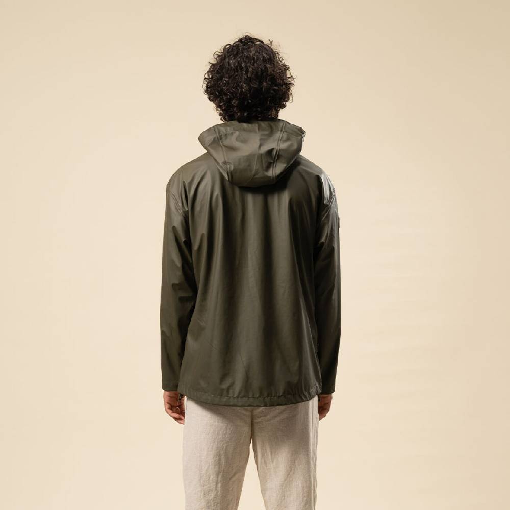 Kpten & Son Everyday Rain Jacket Short Forest Green Riesige Rabatte