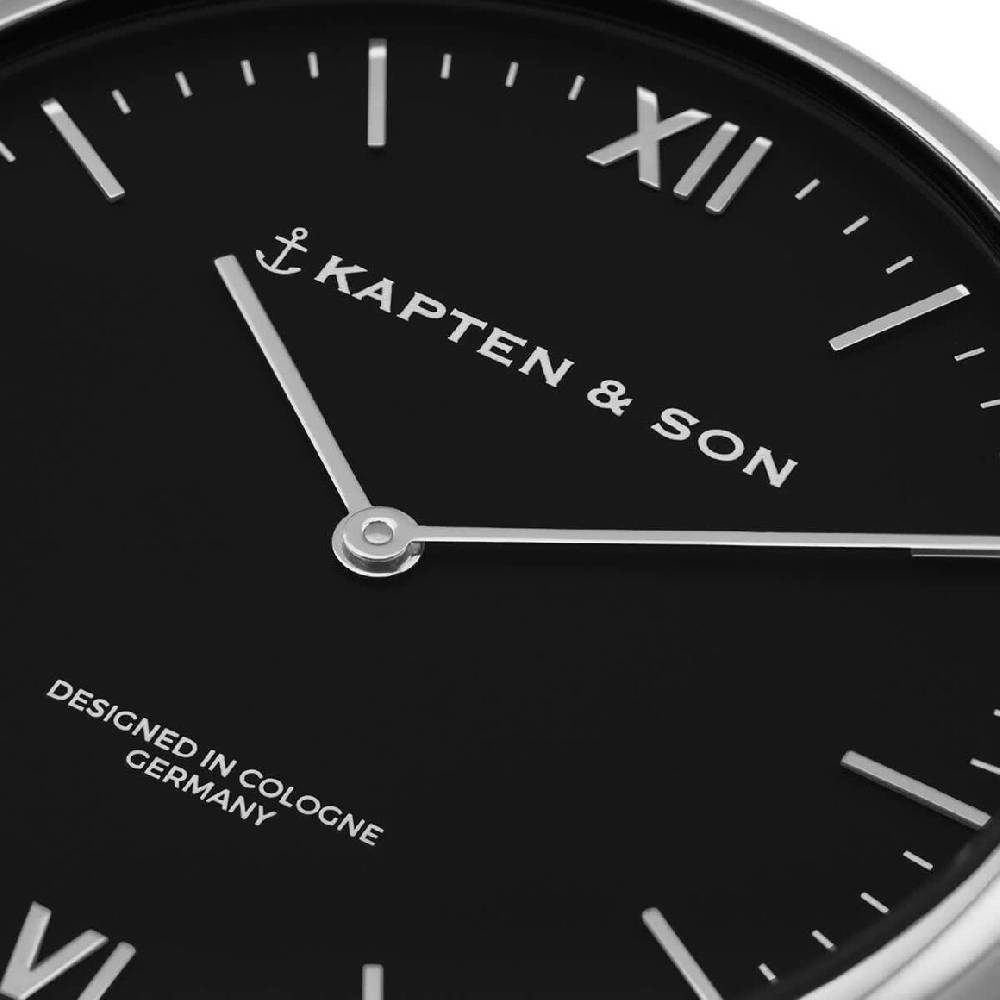 Kpten & Son Campus Small Silver Black Mesh 50% Rabatt für begrenzte Zeit