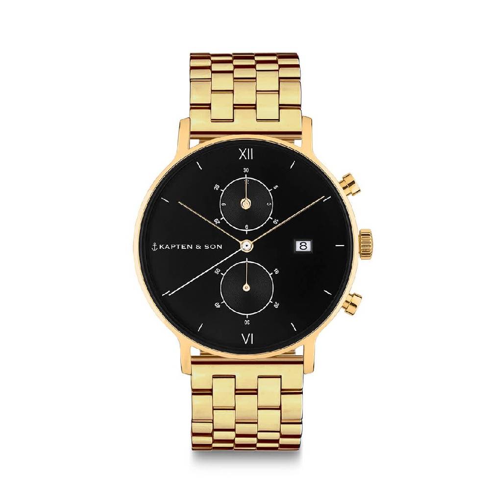 Kpten & Son Chrono Gold Black Steel