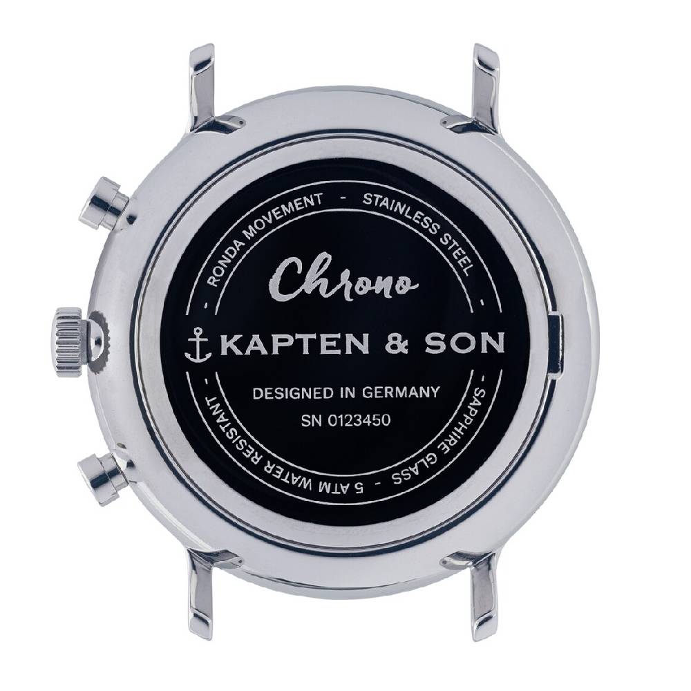 Kpten & Son Chrono Silver Bicolor Steel Outlet
