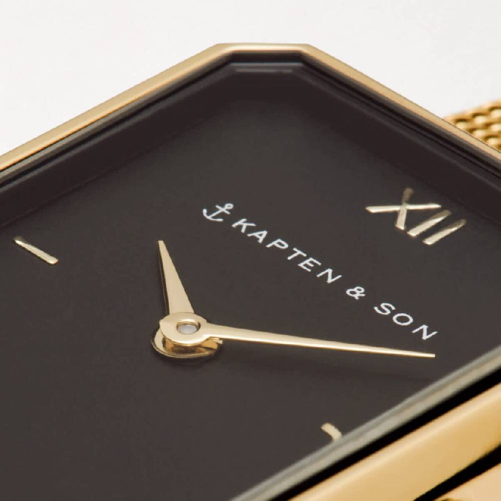 Kpten & Son Grace Gold Black Mesh Hotsell