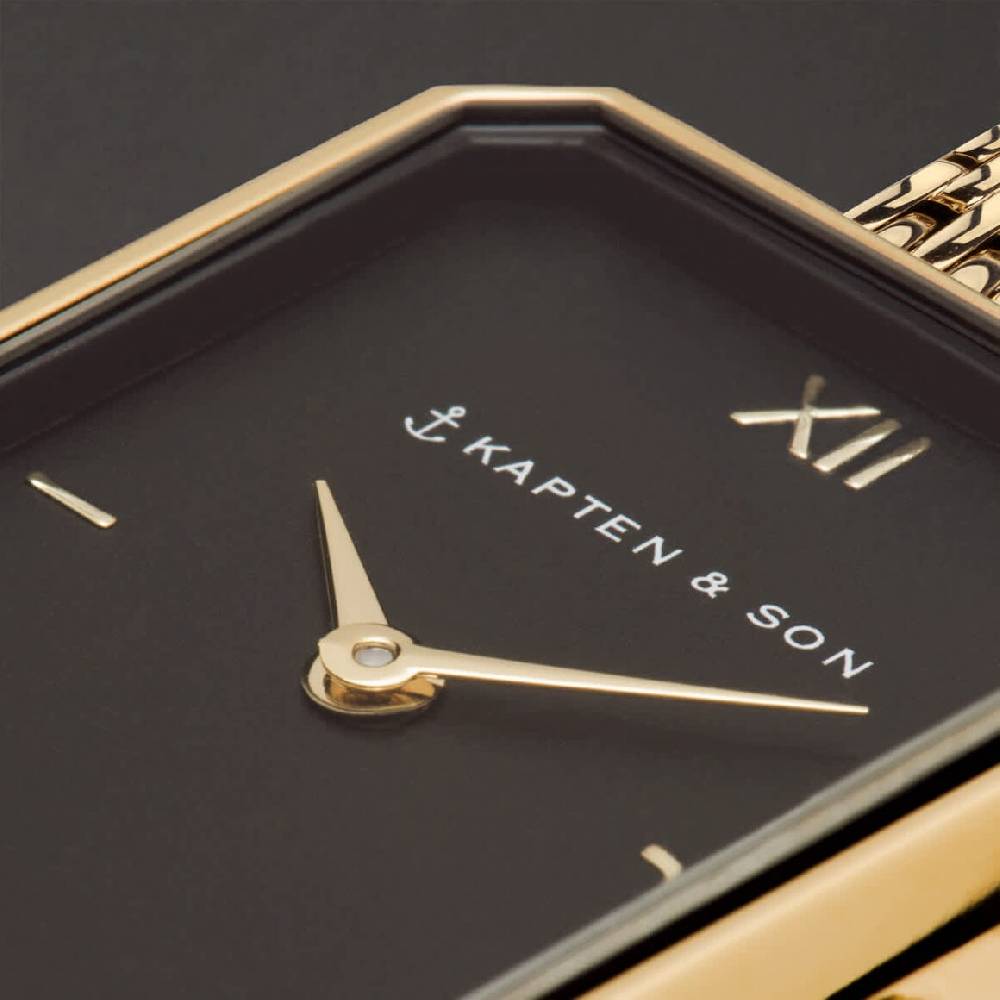 Kpten & Son Grace Gold Black Woven Steel im Angebot