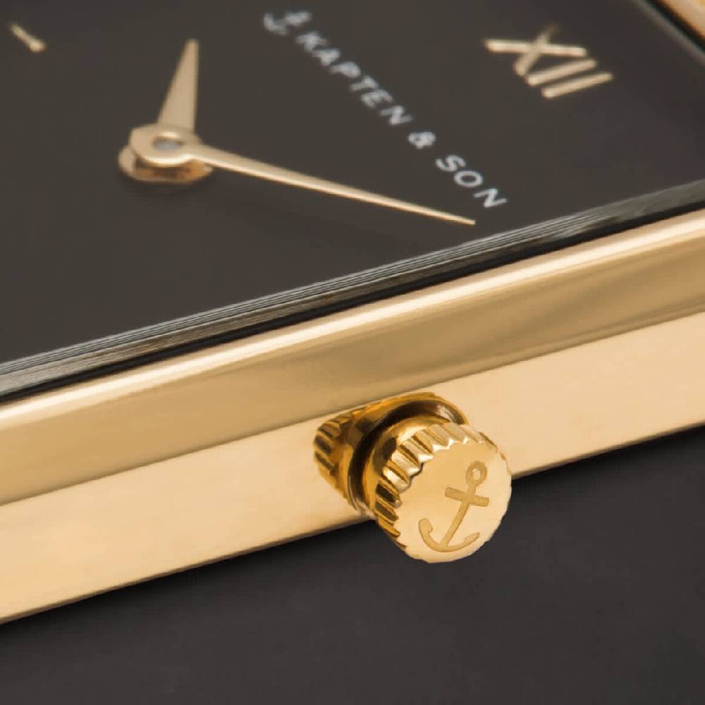 Kpten & Son Grace Gold Black Woven Steel im Angebot