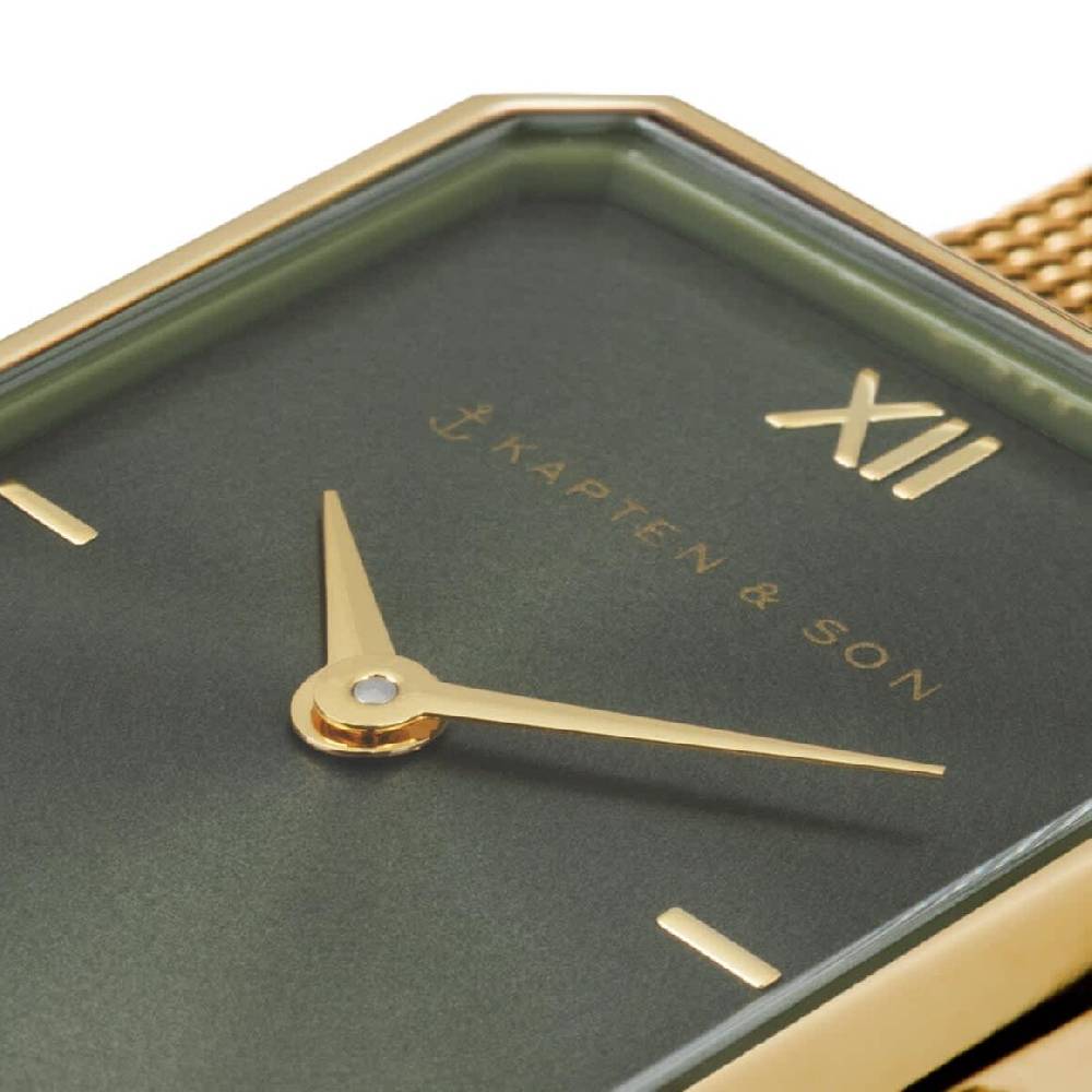 Kpten & Son Grace Gold Green Mesh Schlussverkauf