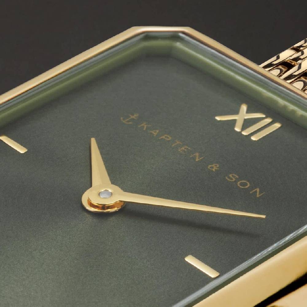 Kpten & Son Grace Gold Green Woven Steel Günstiger Verkauf