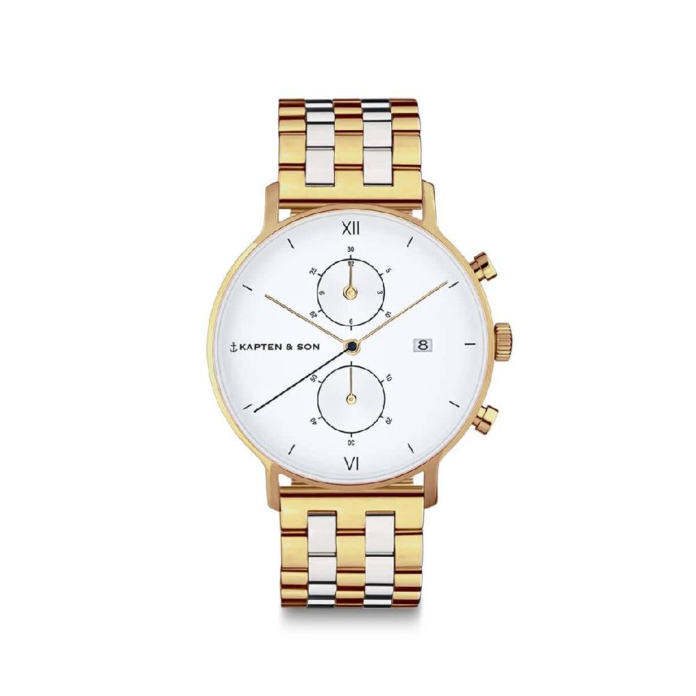 Kpten & Son Chrono Small Gold Bicolor Steel