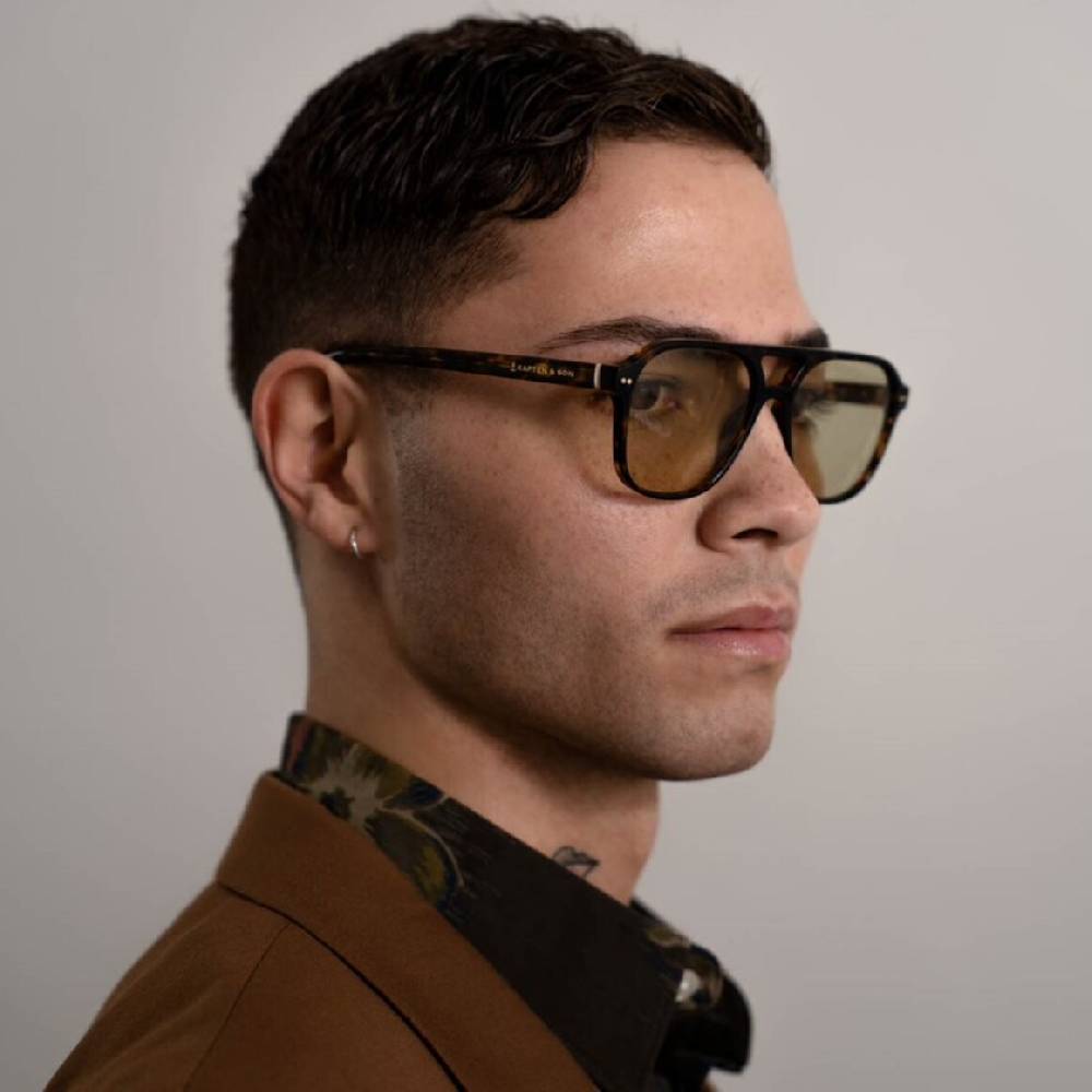Kpten & Son Zurich Oversize Dark Tortoise Green Heißer Verkauf