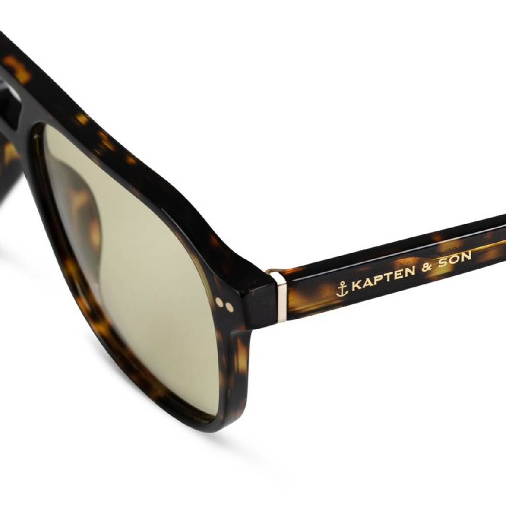 Kpten & Son Zurich Oversize Dark Tortoise Green Heißer Verkauf