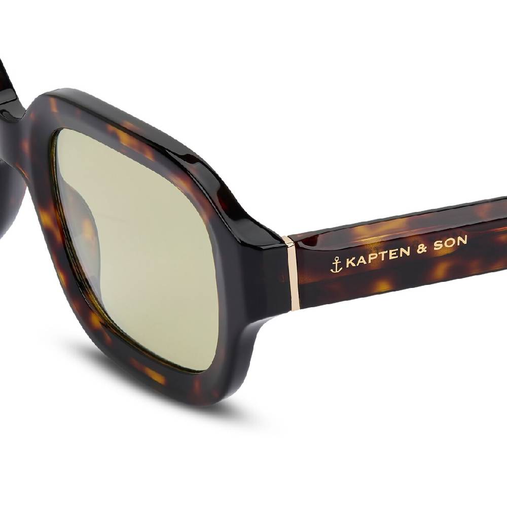 Kpten & Son Biarritz Dark Tortoise Green Große Rabatte