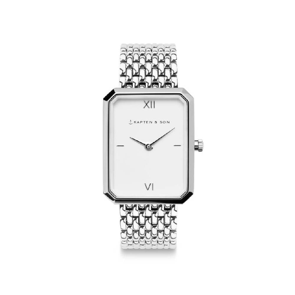 Kpten & Son Grace Silver Woven Steel