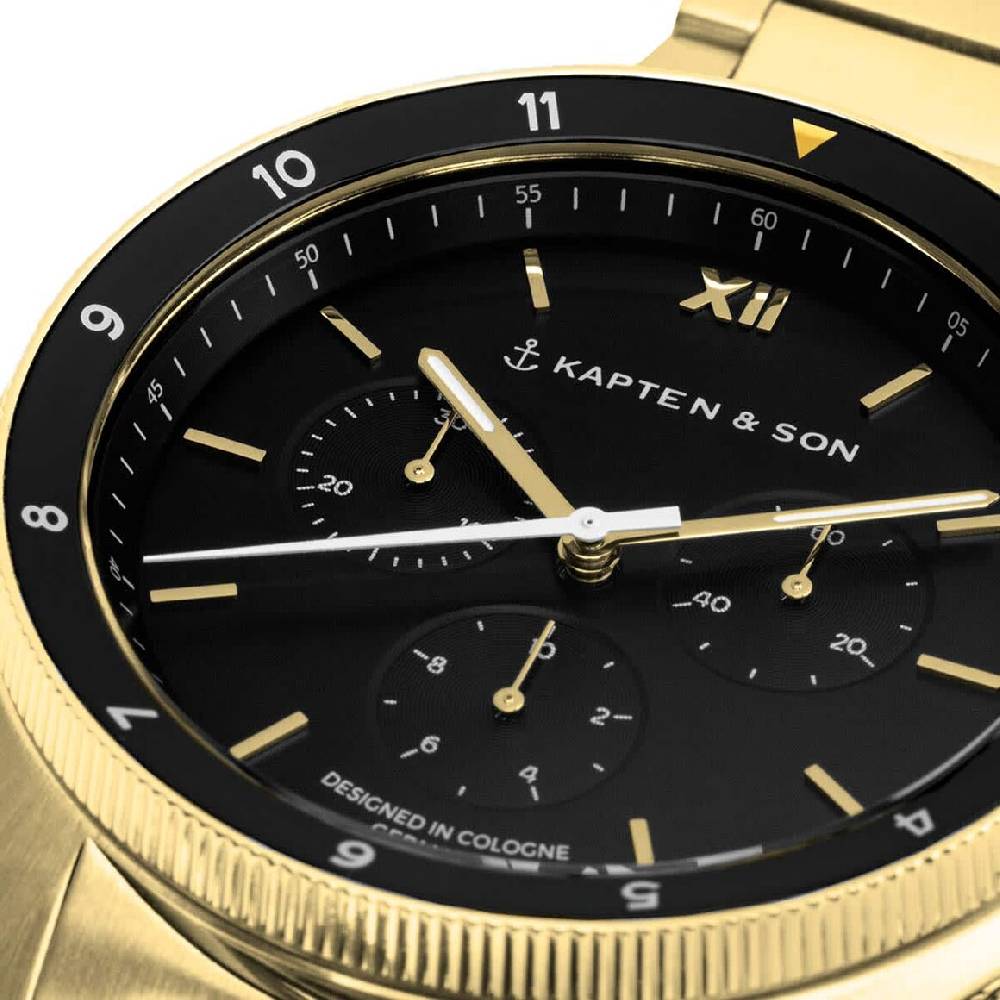 Kpten & Son Rise Gold Black Steel Discount Store für neue Produkte