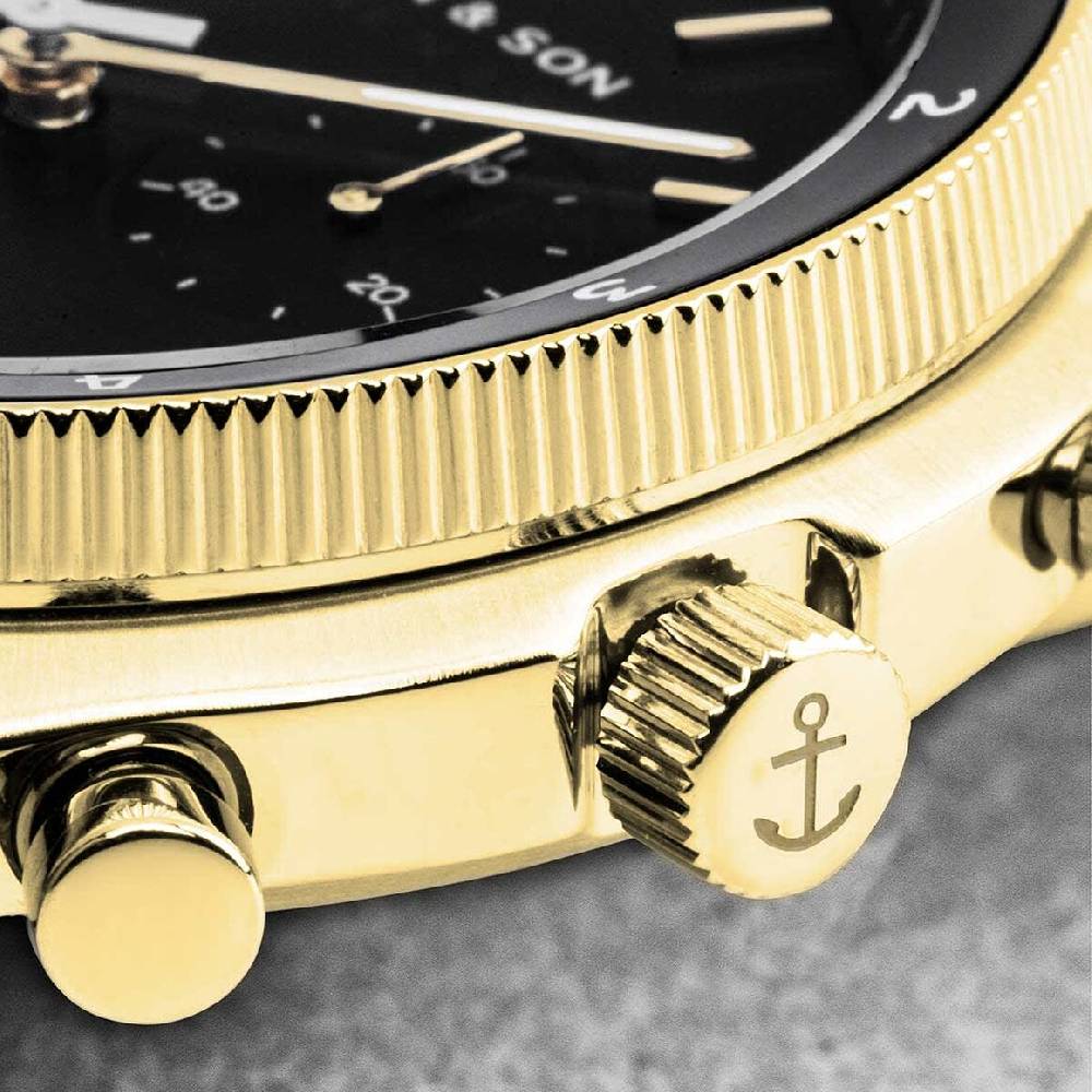 Kpten & Son Rise Gold Black Steel Discount Store für neue Produkte