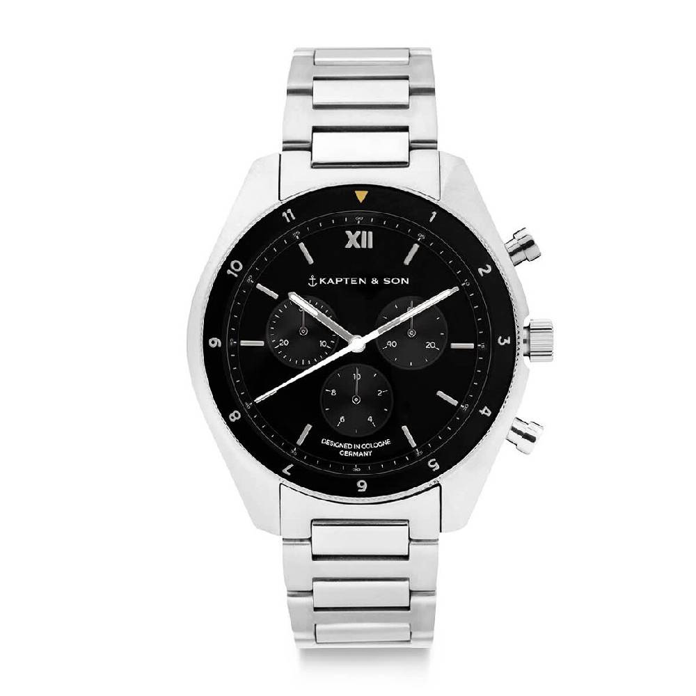 Kpten & Son Rise Silver Black Steel