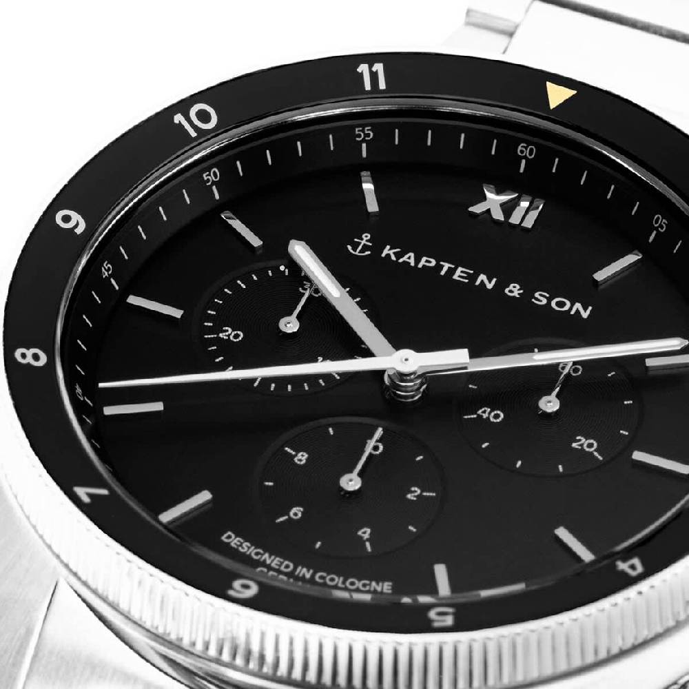 Kpten & Son Rise Silver Black Steel Nur noch ein Tag übrig