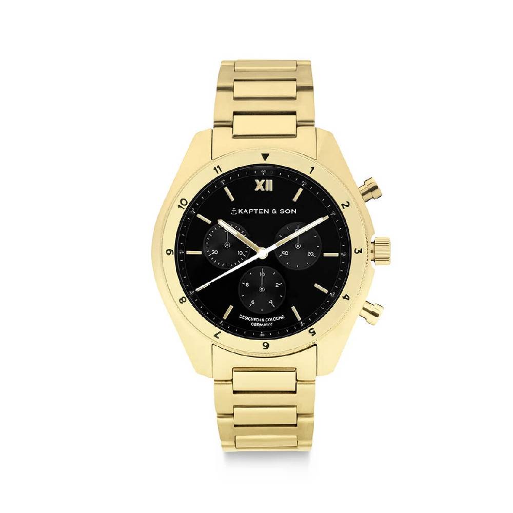 Kpten & Son Rise Small Gold Black Steel