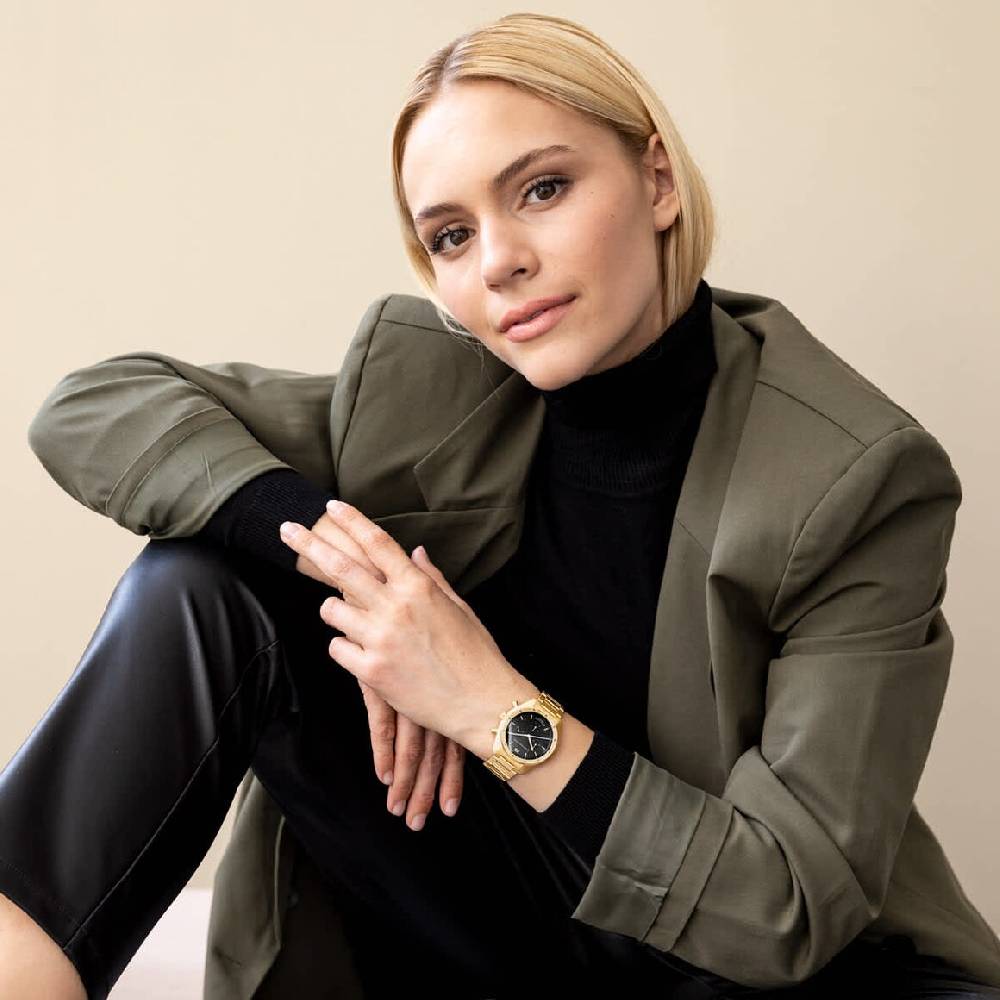 Kpten & Son Rise Small Gold Black Steel Riesige Rabatte