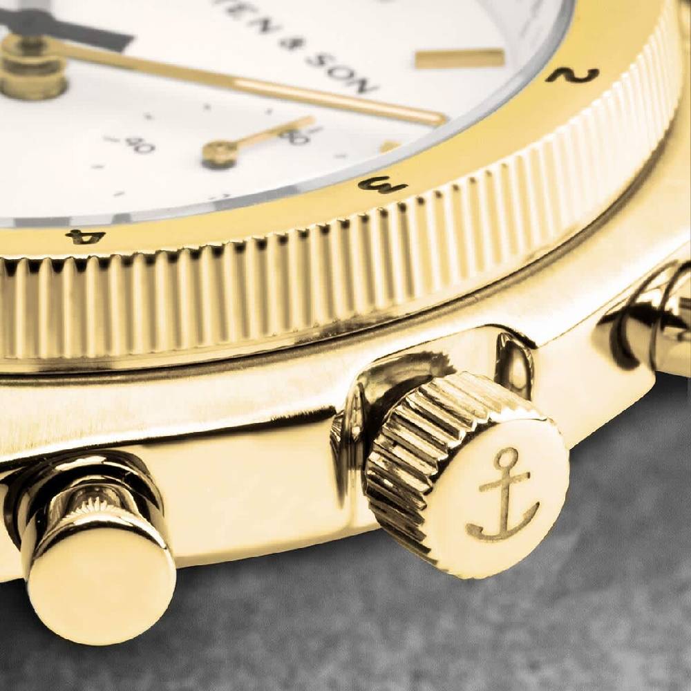 Kpten & Son Rise Small Gold Steel 50% Rabatt mit kostenlosem Versand
