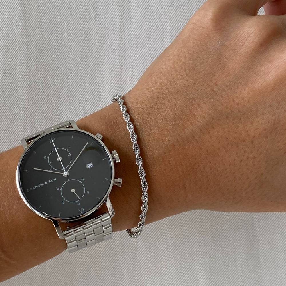 Kpten & Son Bracelet Helix Silver Nur für heute