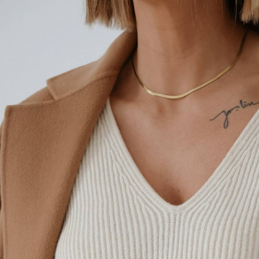 Kpten & Son Necklace Snake Gold Sonderangebot der Fabrik