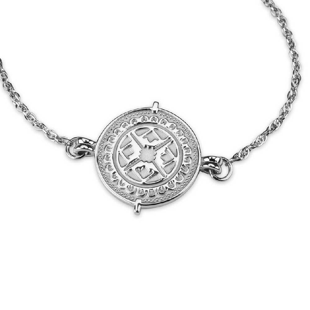 Kpten & Son Bracelet Coin Marrakech Silver Kostenloser Versand international