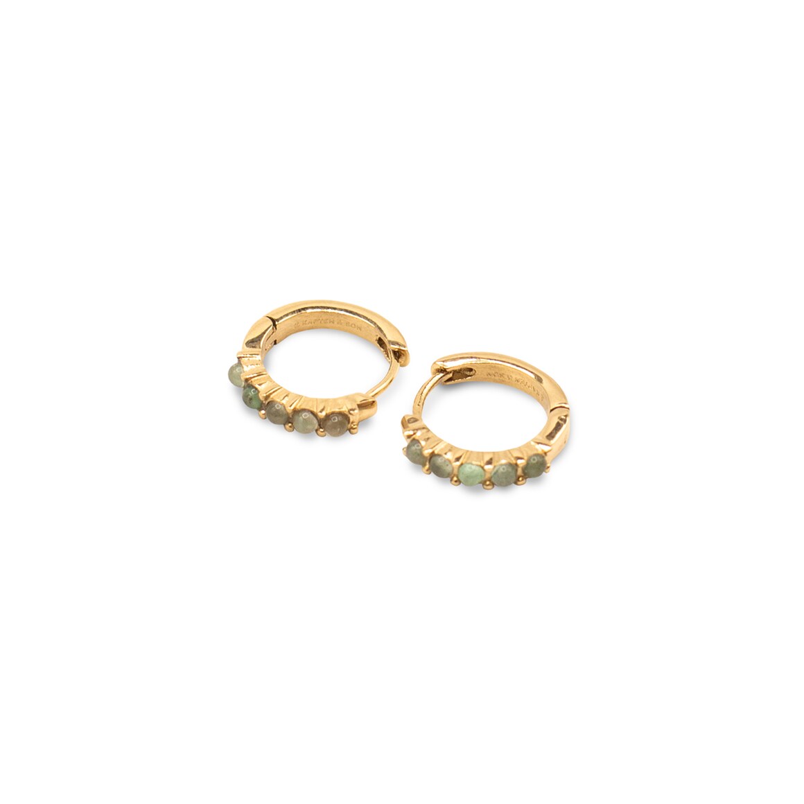 Kpten & Son Earring Hoop Harmony Stone Gold Verkauf