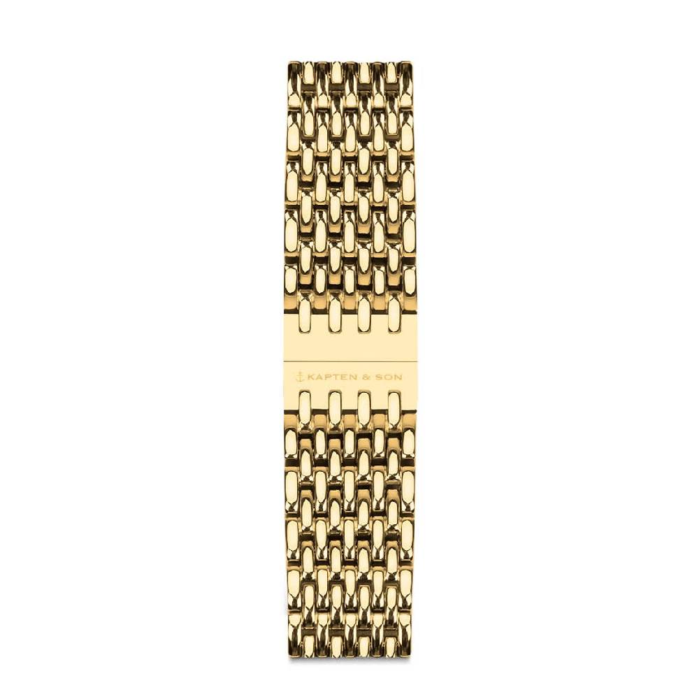 Kpten & Son Woven Steel Strap Gold