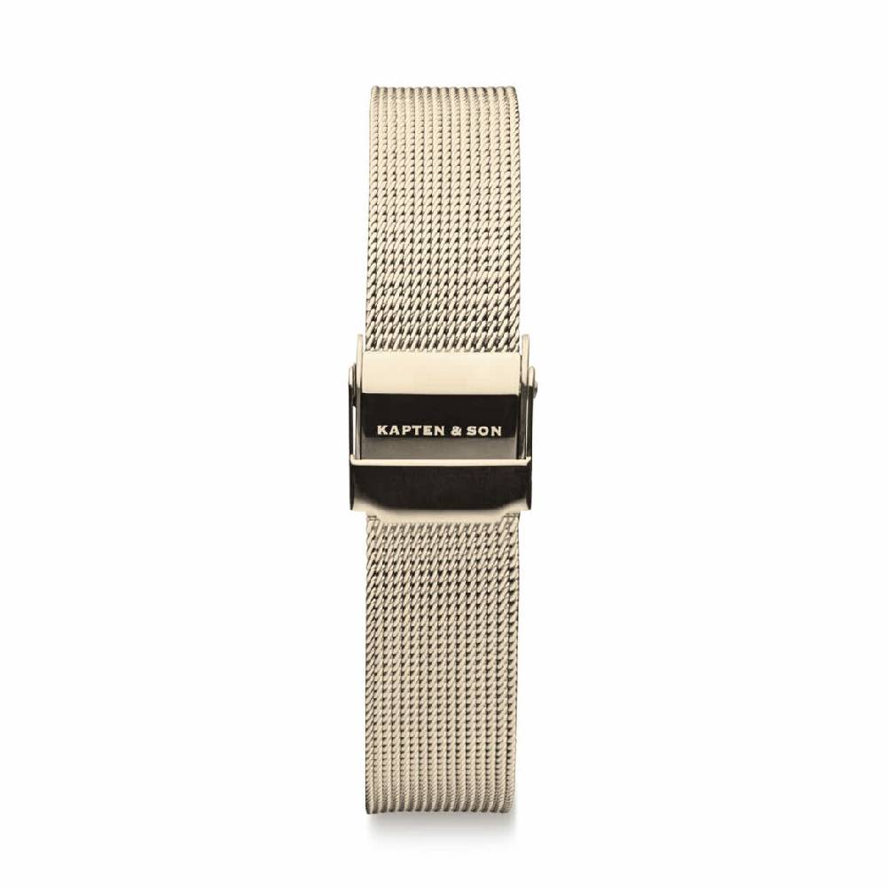 Kpten & Son Mesh Strap Light Gold